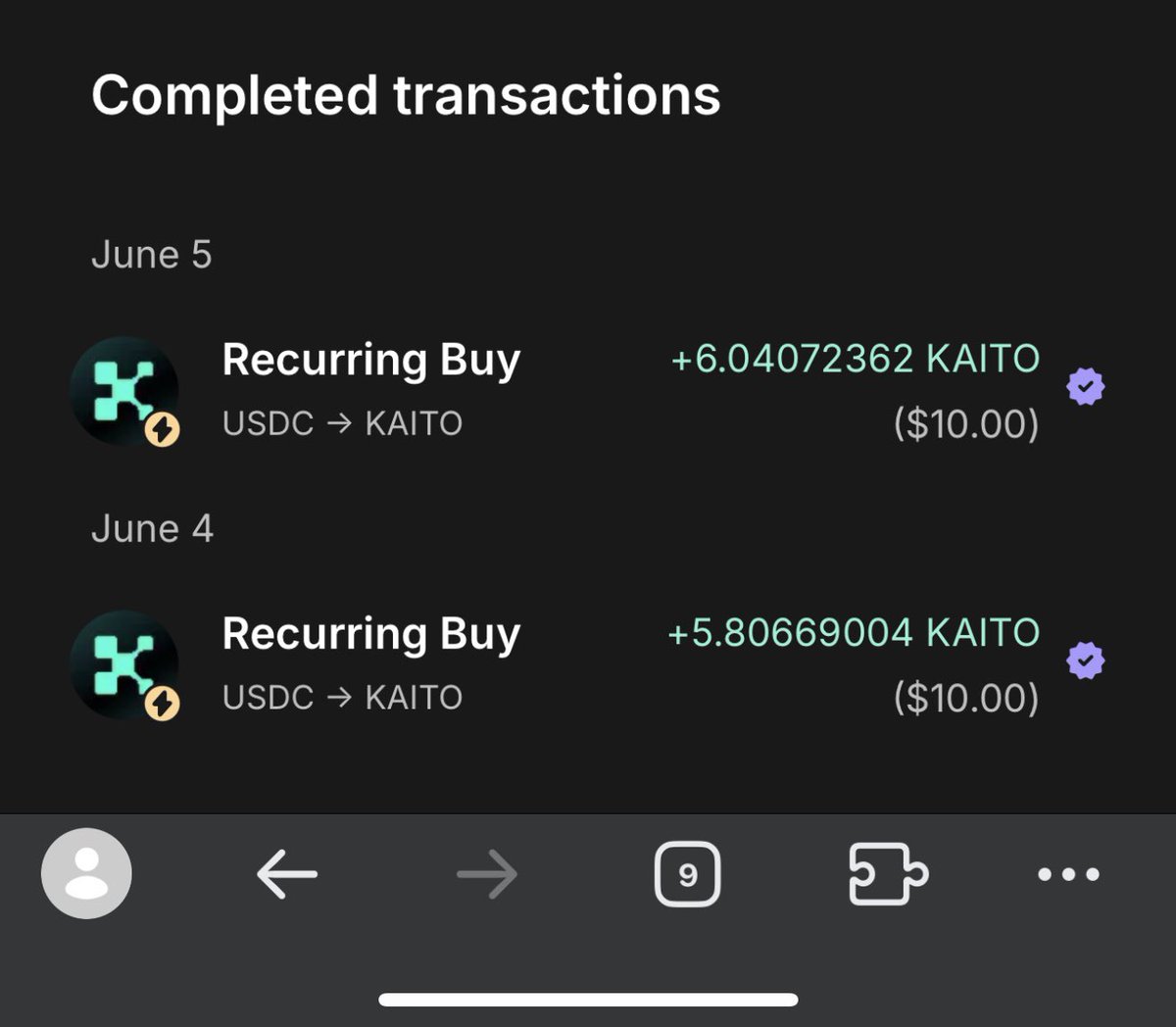 Using <a href="/newton_xyz/"></a> agents to buy <a href="/KaitoAI/">Kaito AI 🌊</a> at intervals (DCA) . After depositing some USDC under <a href="/arbitrum/">Arbitrum</a> network. You can set the agent to buy at hourly, daily, weekly or monthly. Then I would be staking (sKAITO). Only humans can do this, am I right <a href="/Humanityprot/">Humanity</a> ? While I go on