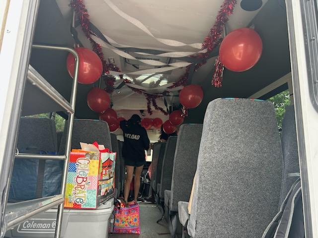 Off to state with the girls.  Nice job with the decorations coach filipek
