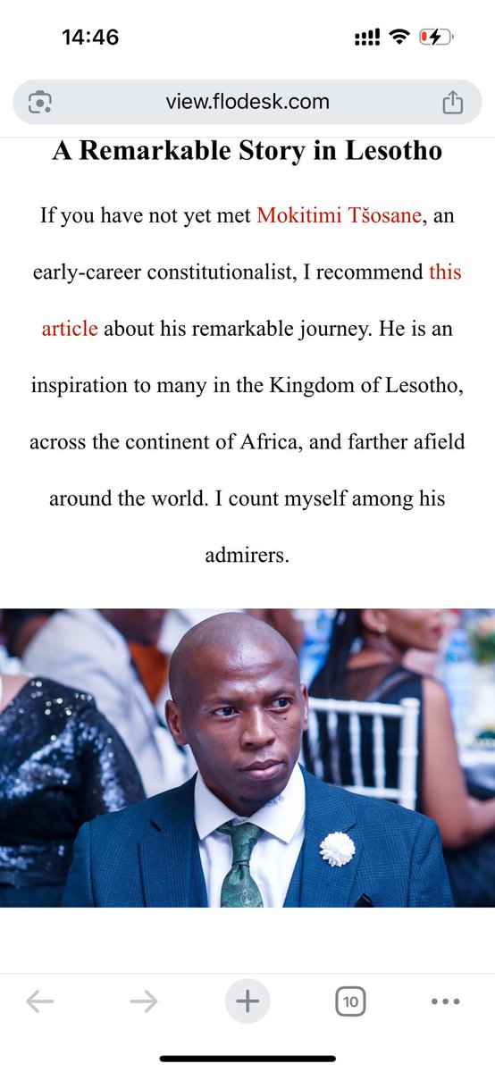 Mokitimi Tsebo Ts'osane (@mokitimitsosane) on Twitter photo A big thank you to the Professor of World Constitutions <a href="/RichardAlbert/">Richard Albert</a> for featuring the recent <a href="/Lestimes/">Lesotho Times</a> coverage of my growth and career in The Leaflet for June, coincidentally my birth month. ππΏπ There is also so much exciting content in this edition: view.flodesk.com/emails/6817b64β¦ A big thank you to the Professor of World Constitutions <a href="/RichardAlbert/">Richard Albert</a> for featuring the recent <a href="/Lestimes/">Lesotho Times</a> coverage of my growth and career in The Leaflet for June, coincidentally my birth month. ππΏπ There is also so much exciting content in this edition: view.flodesk.com/emails/6817b64β¦