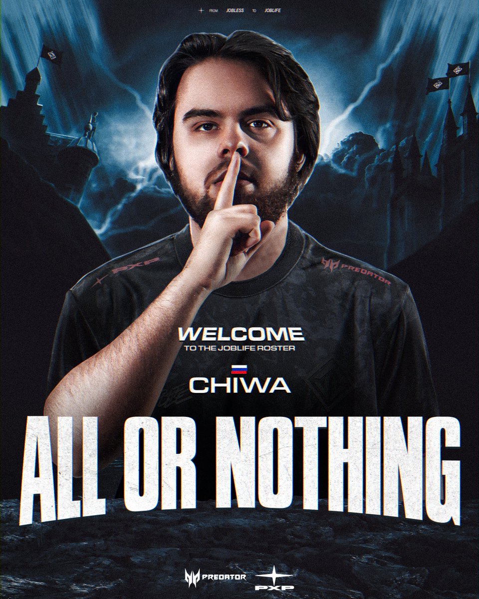 Ce mercato s'annonce 𝐓𝐈𝐓𝐀𝐍𝐄𝐒𝐐𝐔𝐄..

Nous sommes heureux de vous annoncer l'arrivée en prêt d'Egor "chiwa" Stepaniuk en provenance de <a href="/BBL_esports/">BBL</a>.

Bienvenue à bord <a href="/chiwavlr/">JL chiwa</a> 💙❤️

*pending Riot approval

 #JOBLIFE