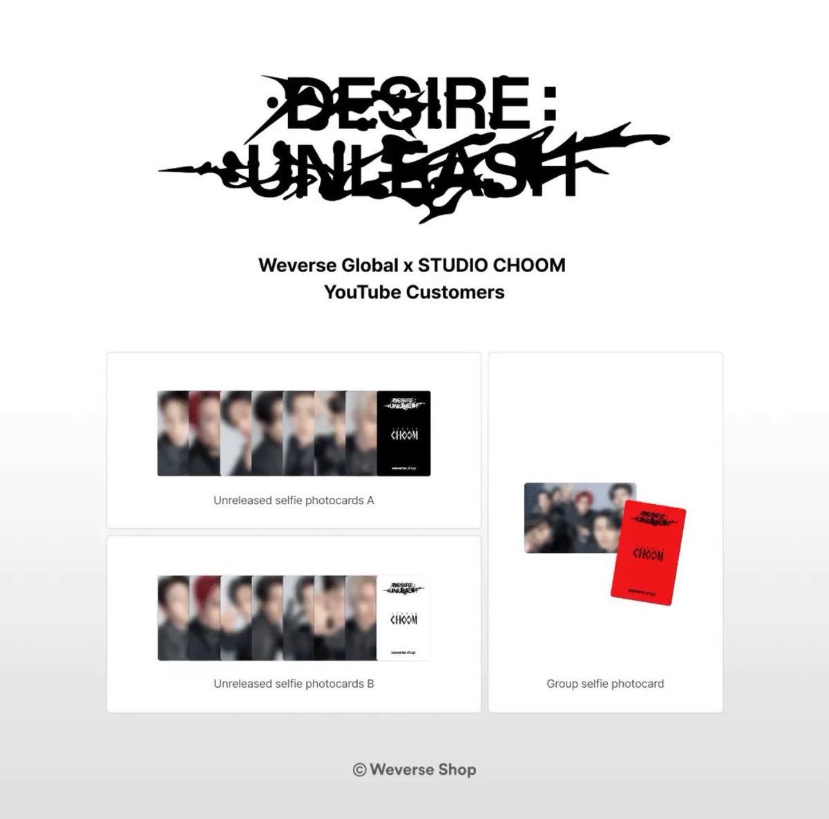 DESIRE UNLEASH STUDIO CHOOM ソンフン 2枚 DESIRE UNLEASH STUDIO