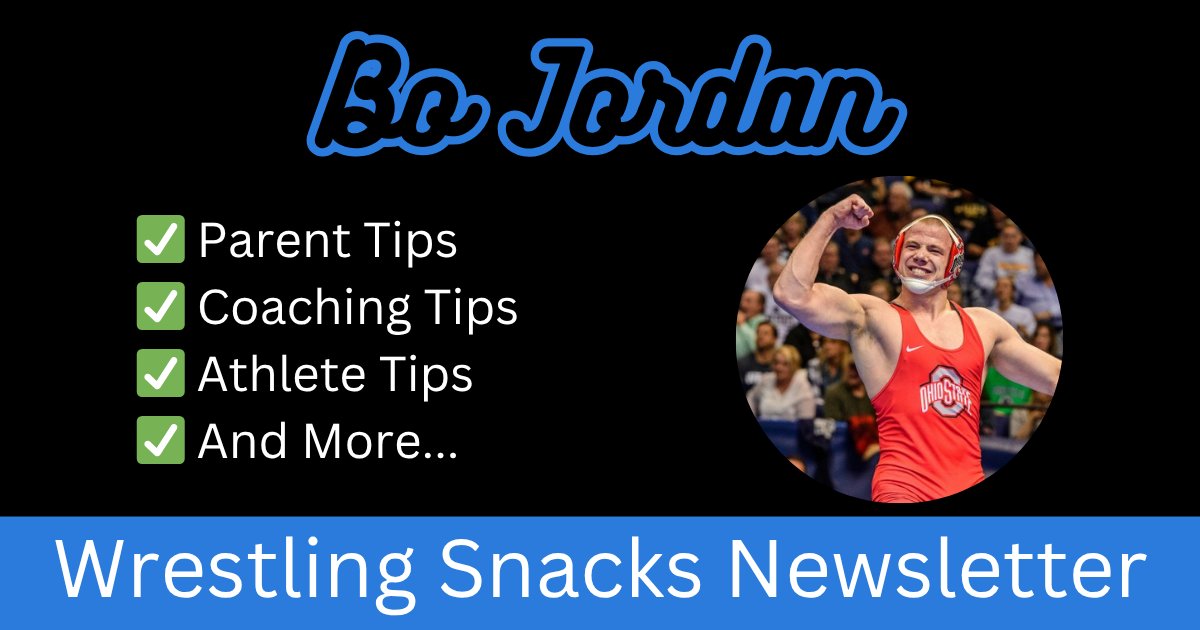 🚨 This weeks Wrestling Snacks features Bo Jordan—BIG Ten Champion, 4X NCAA All-American (2017 NCAA Finalist), and assistant coach at The Ohio State University.

One of my favorite parts of the interview:

💬 "Figure out who you are as a wrestler. Decide what style you want to