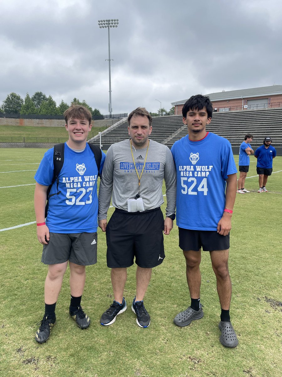 Chase Postell (@chasepostellalx) on Twitter photo It was a pleasure attending the <a href="/UWGFootball/">West Georgia Football</a> Mega Camp on 6/5 with <a href="/JoshCastillo99/">Joshua “Hot Rod” Castillo</a>. It was a fantastic one on one experience and learning opportunity. Thank you <a href="/JeremySmithJr1/">Jeremy Smith Jr</a> for the professional help and tips. <a href="/AlexanderFball/">Alexander Football</a> <a href="/_CoachBTaylor/">Coach Brandon Taylor</a> <a href="/Coach_Neal16/">Cody Neal</a> <a href="/CoachZachPine/">COACH PINE</a> It was a pleasure attending the <a href="/UWGFootball/">West Georgia Football</a> Mega Camp on 6/5 with <a href="/JoshCastillo99/">Joshua “Hot Rod” Castillo</a>. It was a fantastic one on one experience and learning opportunity. Thank you <a href="/JeremySmithJr1/">Jeremy Smith Jr</a> for the professional help and tips. <a href="/AlexanderFball/">Alexander Football</a> <a href="/_CoachBTaylor/">Coach Brandon Taylor</a> <a href="/Coach_Neal16/">Cody Neal</a> <a href="/CoachZachPine/">COACH PINE</a>