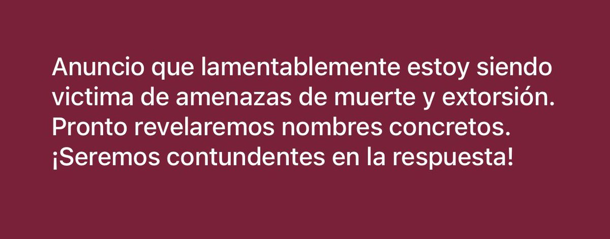 Polo Díaz-Granados (@polodiazg) on Twitter photo Amenazan de muerte al abogado <a href="/ArieQuirogaV/">ARIEL QUIROGA VIDES</a>; supuestos miembros de las ACSN. Quiroga cree que puede ser otro abogado que lo ha venido hostigando, y no la estructura criminal. Sea lo que sea, las amenazas son de cuidado. Es la deliberada advertencia que se antepone al homicidio. Amenazan de muerte al abogado <a href="/ArieQuirogaV/">ARIEL QUIROGA VIDES</a>; supuestos miembros de las ACSN. Quiroga cree que puede ser otro abogado que lo ha venido hostigando, y no la estructura criminal. Sea lo que sea, las amenazas son de cuidado. Es la deliberada advertencia que se antepone al homicidio.