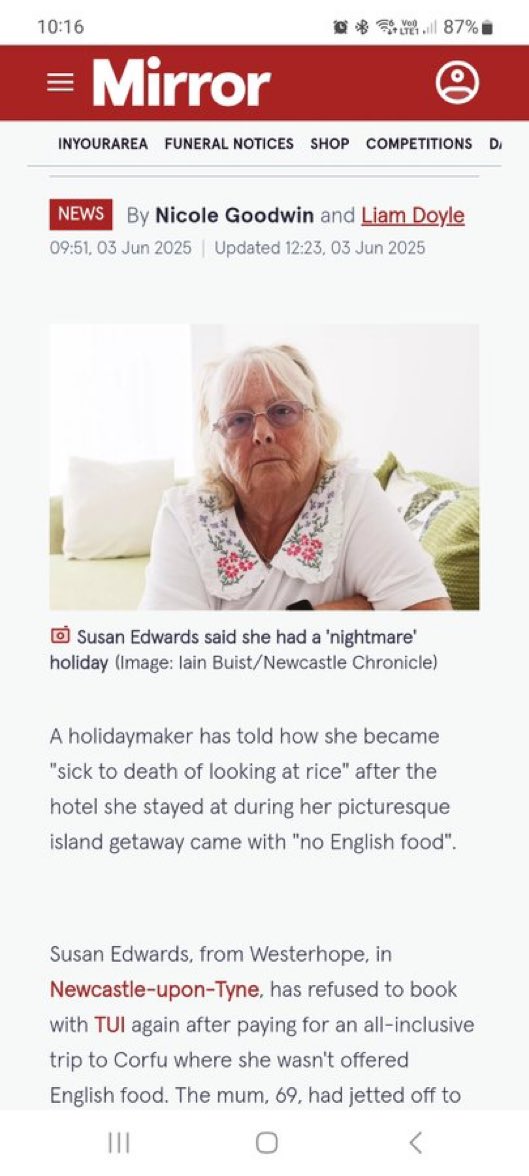 Unfortunately, aggression is a common side effect if brits are not given regular exposure to sausages, chips and beans.

Prayers for <a href="/TUIUK/">tuiuk</a> , who will at this moment likely be dealing with a Geordie Karen in her final form