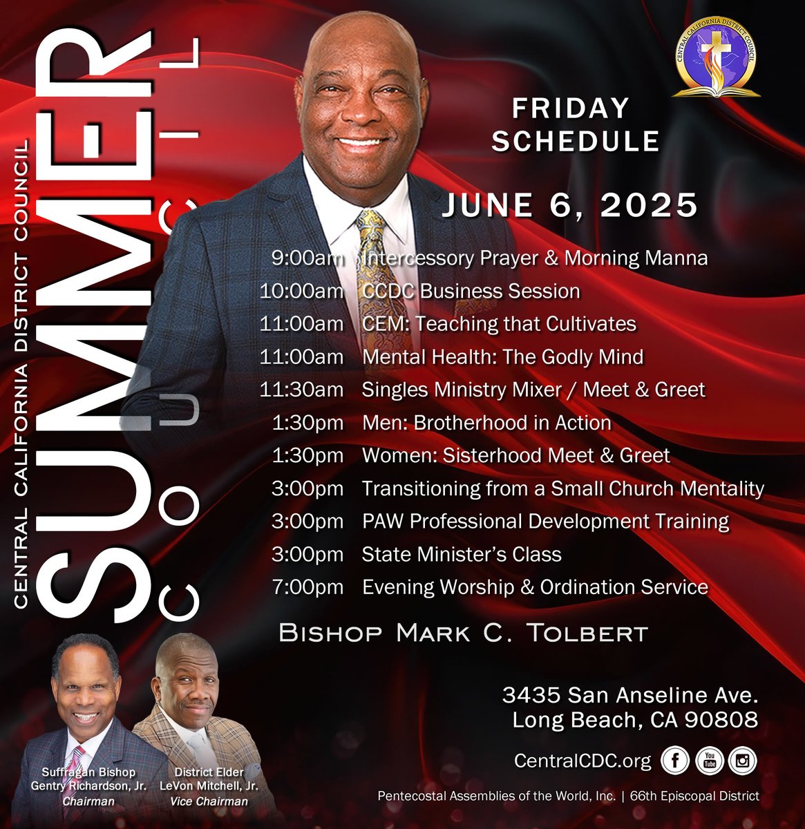 CentralCDC1's tweet photo. Tomorrow will be a day full of great sessions, an evening featuring Ordinations, and a reception celebrating the elevations.

The complete schedule is available at https://t.co/PPa00OoY0x

#CentralCDC https://t.co/KvQzlyycxM