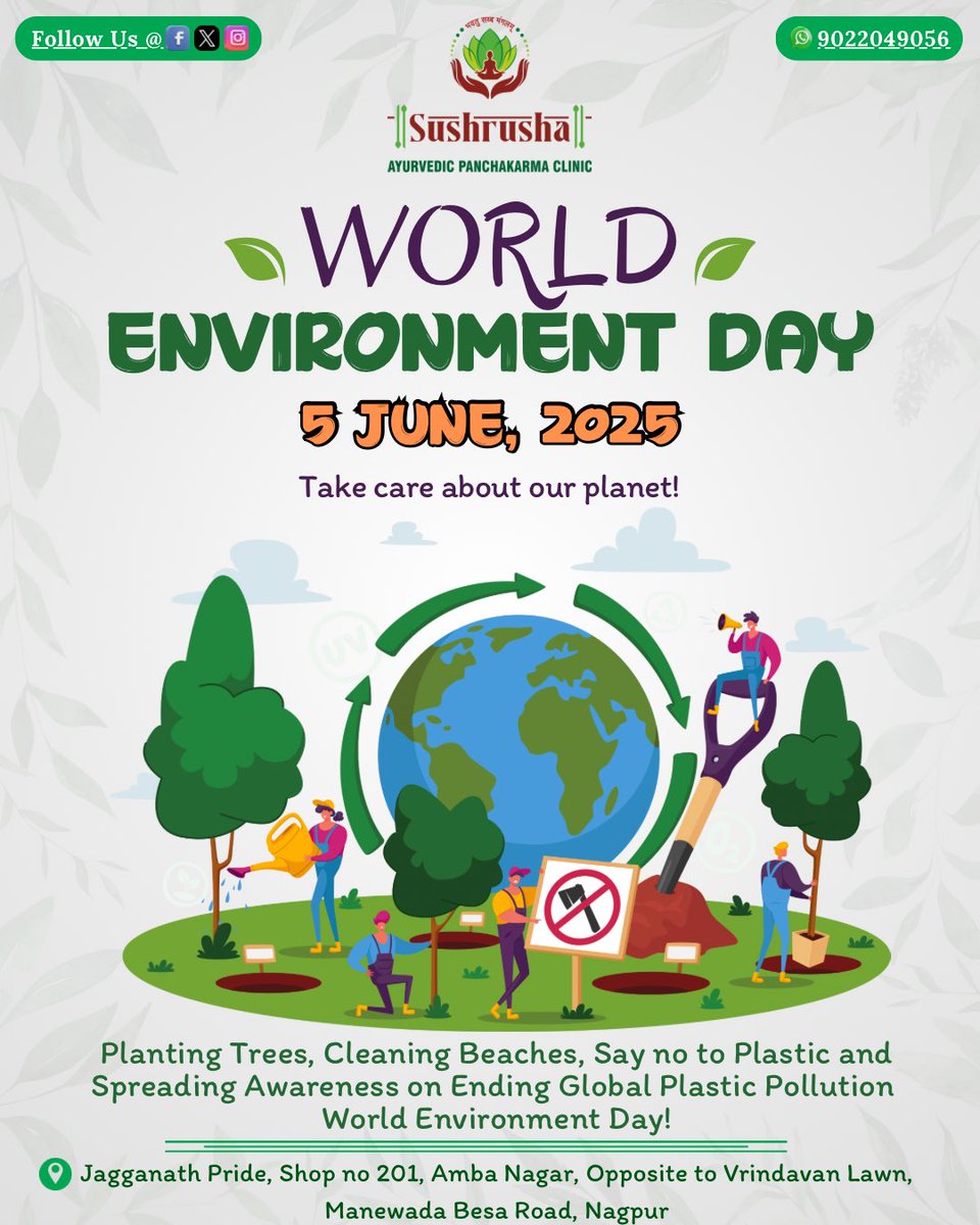 SushrushaN's tweet photo. 🌴 𝐖𝐨𝐫𝐥𝐝 𝐄𝐧𝐯𝐢𝐫𝐨𝐧𝐦𝐞𝐧𝐭 𝐃𝐚𝐲 🌳
.
.
.
.
.
#environment #nature #ecofriendly #sustainable #gogreen #recycle #zerowaste #earth #green #plasticfree #eco #pollution #conservation #globalwarming #love #climate #india #recycling #reuse #water #ayurved #health #wildlife https://t.co/u8SGuvDXOq