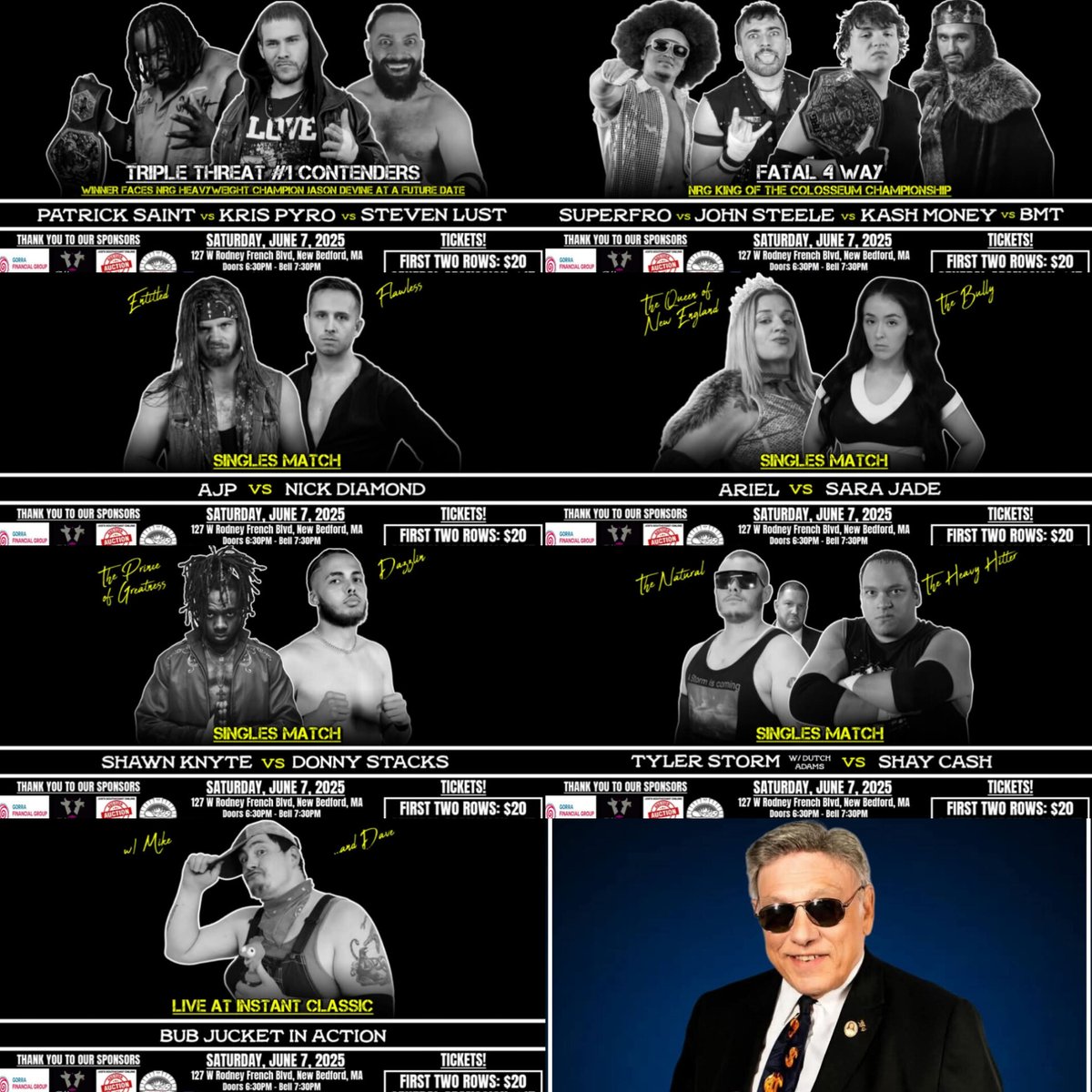 Zachory Lรฉveillรฉe (@apluszach434) on Twitter photo The #ZOAT is always watching, studying, eye in the sky. And there's some great wrestling you should be watching this weekend!
Fri- <a href="/PWSupershow/">ProWrestlingSupershow</a>
Sat- <a href="/NRGladiators/">New England Ring Gladiators</a>
#ZachOfAllTrades
#SupportIndependentWrestling The #ZOAT is always watching, studying, eye in the sky. And there's some great wrestling you should be watching this weekend!
Fri- <a href="/PWSupershow/">ProWrestlingSupershow</a>
Sat- <a href="/NRGladiators/">New England Ring Gladiators</a>
#ZachOfAllTrades
#SupportIndependentWrestling