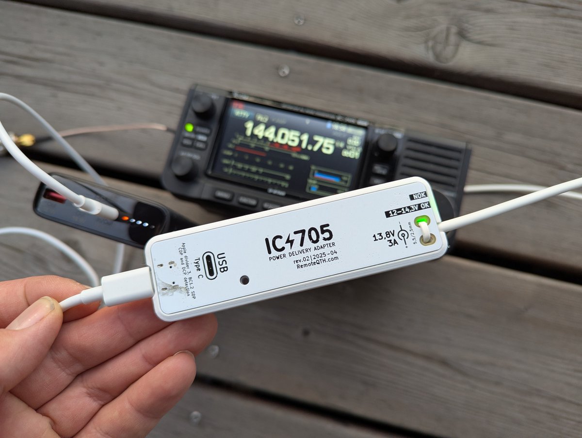 RemoteQTH's tweet image. 🆕 13,8V USB-C power delivery for IC-705 📻
remoteqth.com/w/doku.php?id=…
#icom #ic705 #sota #pota #usbc #qrp #hamradio