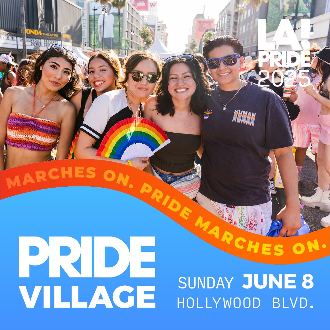 Pride marches on in Los Angeles this SUNDAY! 🌈 Join us in Hollywood for the <a href="/lapride/">LA Pride</a> Parade starting at 11am 👉Then the party continues with iHeart PRIDE Radio DJ's all day at the LA Pride Village! LAPride.org has all the info.