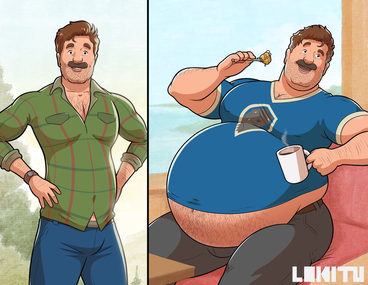 ‘The Dad Next Door’ Chapter 4 - A NEW WG STORY - is now up for p*trons.

“For the first time in his life, David was letting himself become the fat dad he always wanted to be. It was written all over his face. And his belly..."

Link to Chapter 4 in my Bio