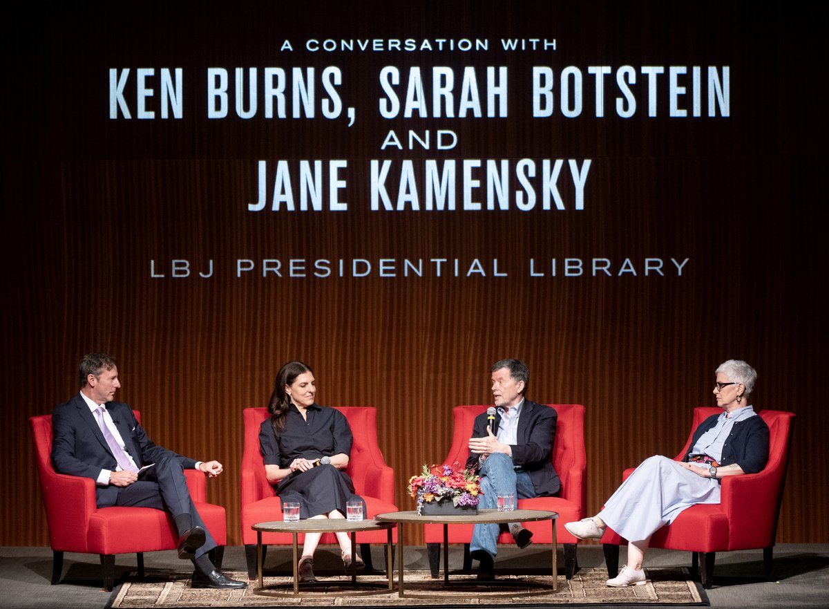 LBJ Library (@lbjlibrary) on Twitter photo Huge thanks to everyone who joined us for an unforgettable evening with <a href="/KenBurns/">Ken Burns</a>, <a href="/sbotstein/">Sarah Botstein</a> & Jane Kamensky! In partnership with <a href="/austinpbs/">Austin PBS</a>, we got a first look at THE AMERICAN REVOLUTIONâa powerful new doc that brings our nationâs founding to life.
đˇ flic.kr/s/aHBqjCh246 Huge thanks to everyone who joined us for an unforgettable evening with <a href="/KenBurns/">Ken Burns</a>, <a href="/sbotstein/">Sarah Botstein</a> & Jane Kamensky! In partnership with <a href="/austinpbs/">Austin PBS</a>, we got a first look at THE AMERICAN REVOLUTIONâa powerful new doc that brings our nationâs founding to life.
đˇ flic.kr/s/aHBqjCh246