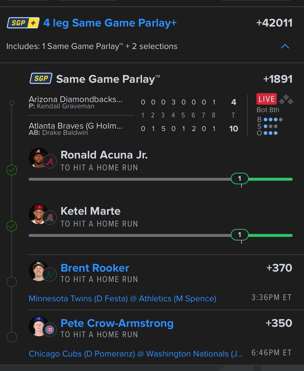 DevoJeffo's tweet image. When you have faith in @ChillyBets so you combine both 2 leg parlays