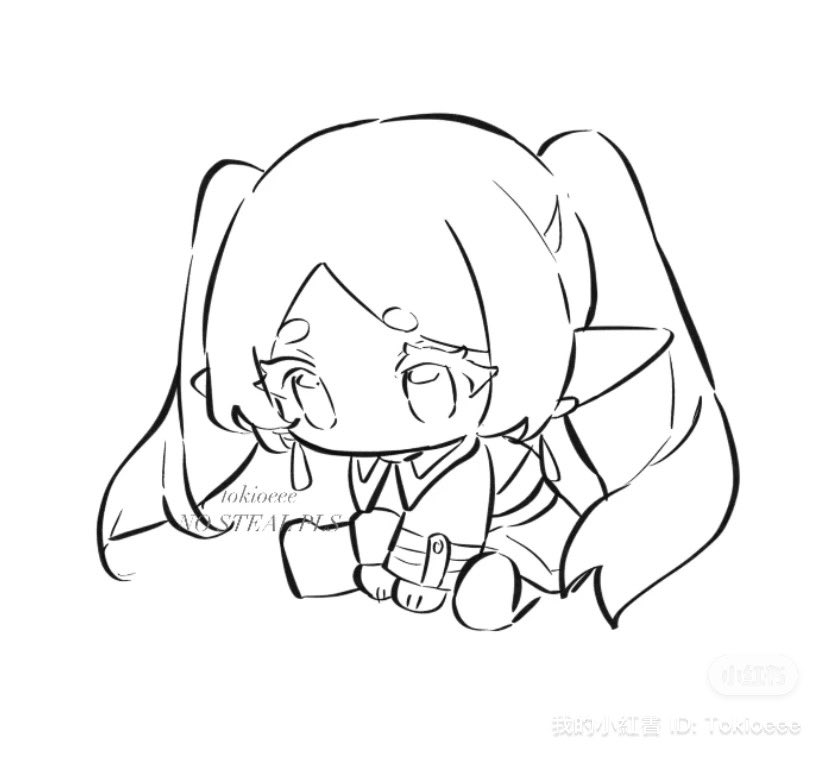 tokitokiee's tweet image. smol cheeb