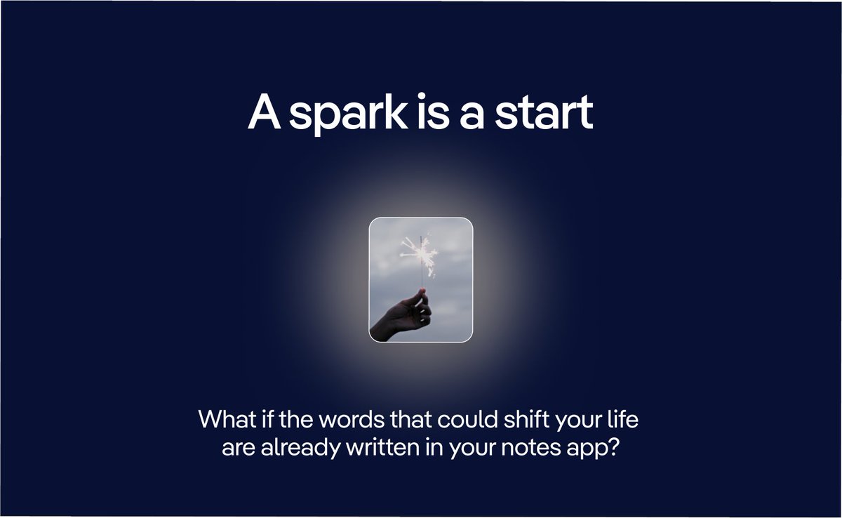 PleasePlatforms's tweet image. 🎆 A spark is a start. 🎆
A half-finished thought. A saved link. A list you meant to come back to. Your notes app is full of them, tiny beginnings with big potential.
Please helps you turn those sparks into real momentum.