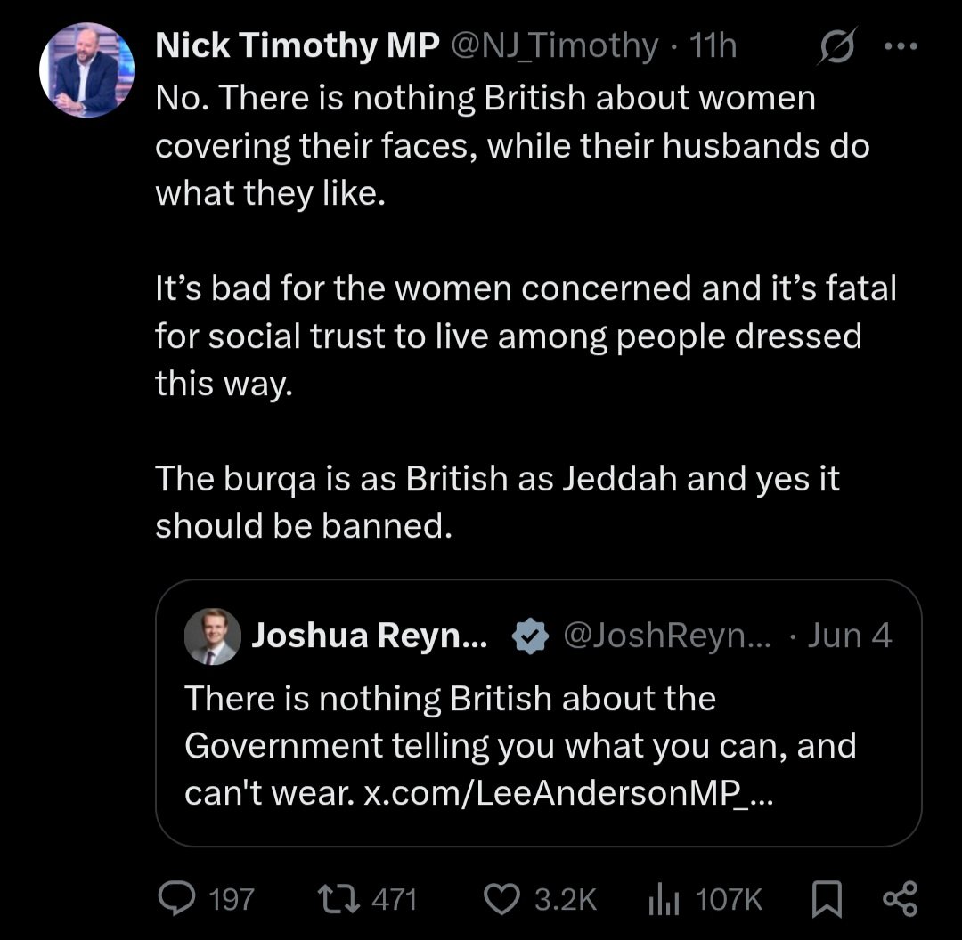 It doesn't seem to matter which political party it is. But it appears many of them have a massive issues with Islamophobia.