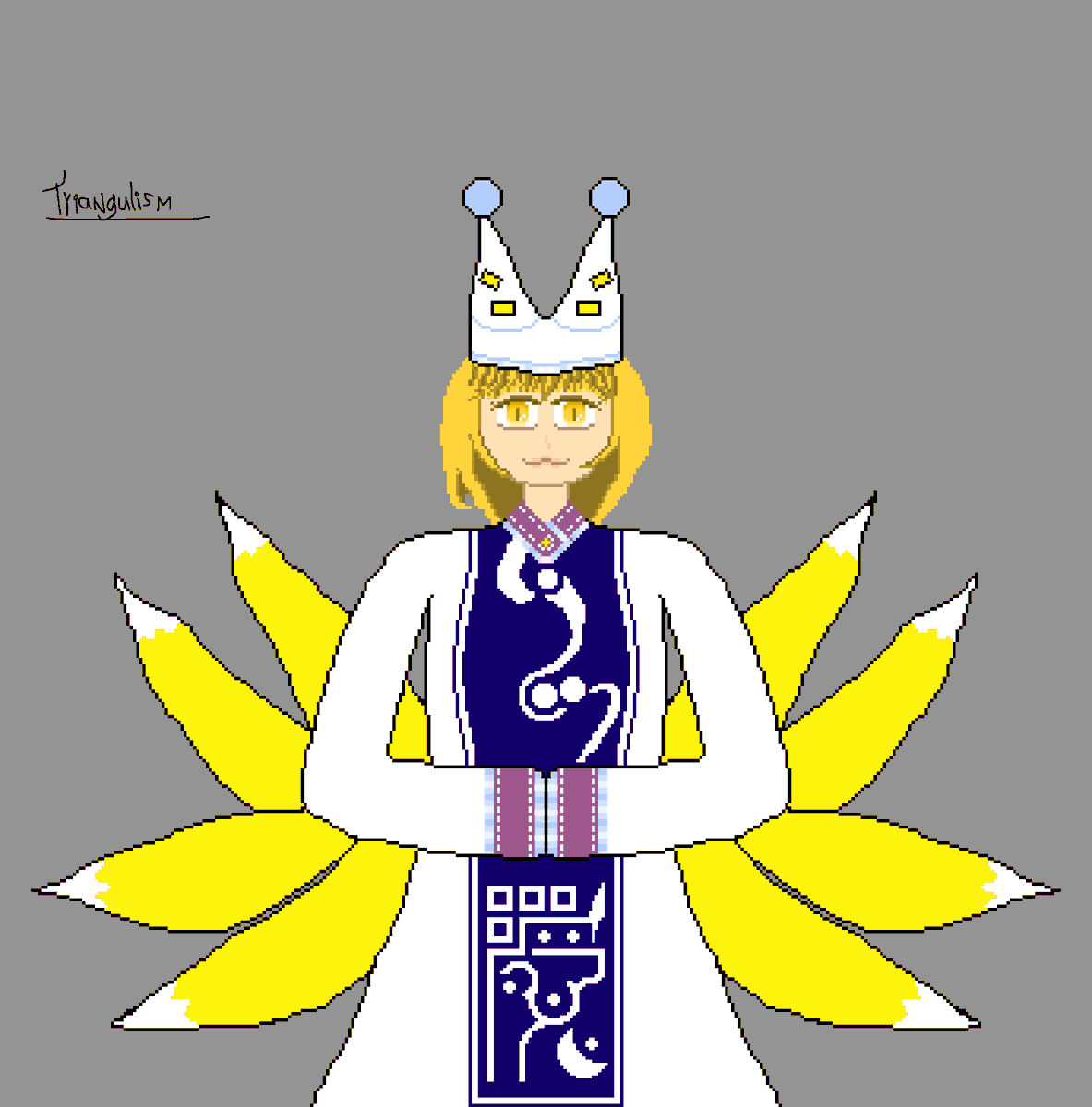 Triangulism's tweet photo. Took me a second but she's finally done. Everyone's favorite shikigami, Ran Yakumo!
#touhou https://t.co/aFowkvaSfl
