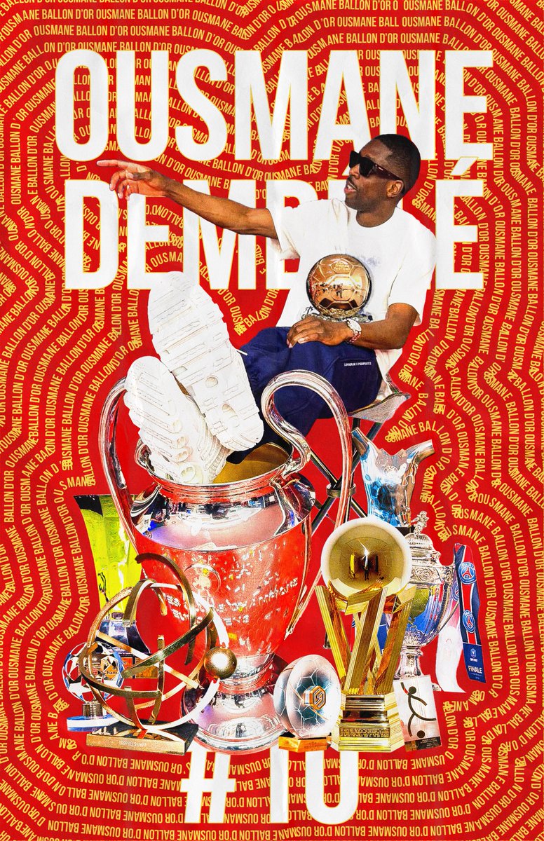 psg_updates011's tweet photo. • Magicien, leader, ultra décisif, meilleur joueur de @ChampionsLeague, meilleur joueur et buteur de @Ligue1, 4 trophées avec le PSG cette saison, 35 buts et 15 passes décisives, le futur Ballon d’Or : Ousmane #Dembele 🌟🇫🇷

[🎨 : @LoHaDraw]

#PSG #OusmaneBallondOr https://t.co/ZFjzqYjN2U