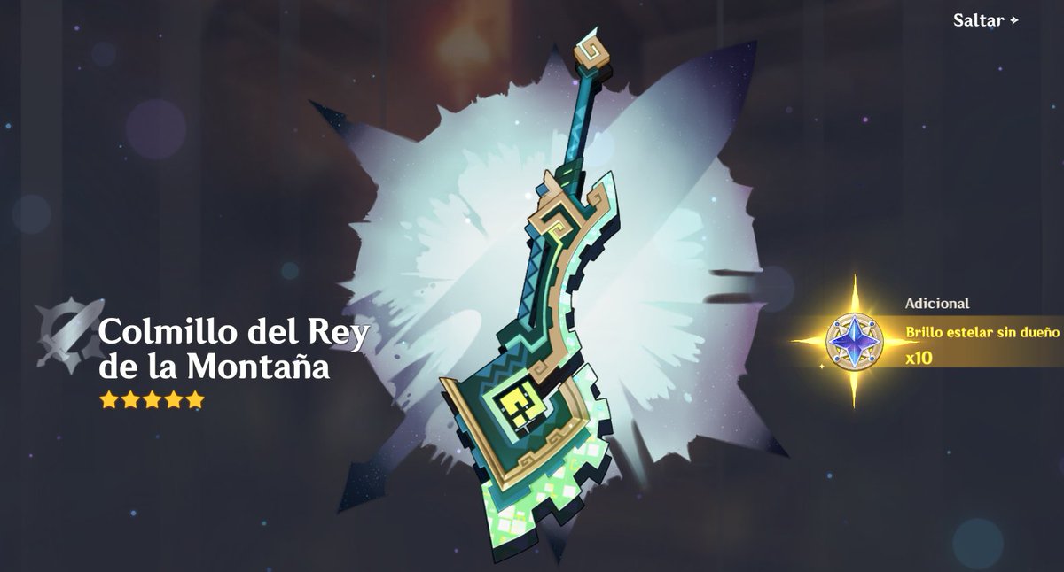 ups...solo queria polvo estelar para comprar todos los deseos de la tienda y tire un poco al banner de armas....