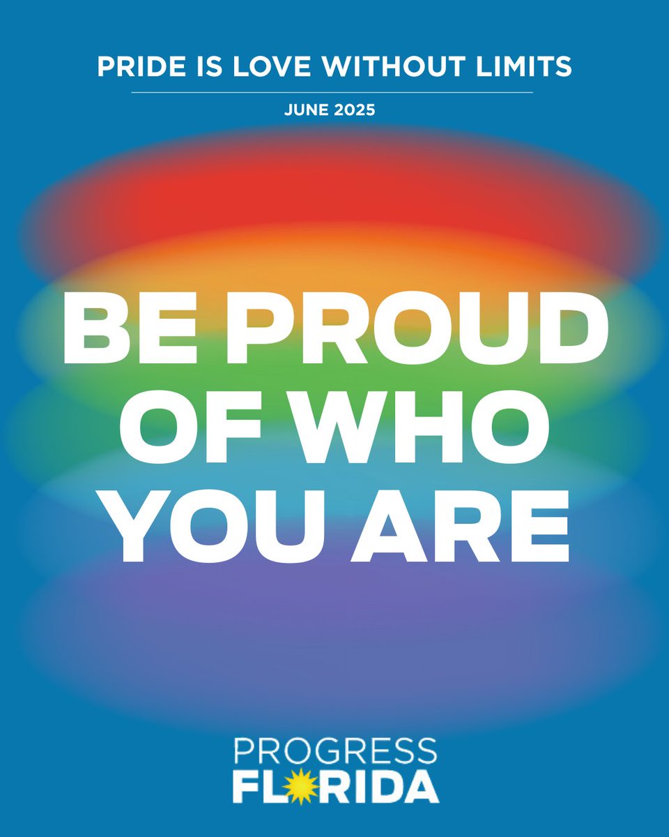This Pride Month, Progress Florida celebrates love and freedom for all while fighting year-round for a Florida where LGBTQ+ equality is not just an ideal but a lived reality. 🏳️‍🌈🏳️‍⚧️