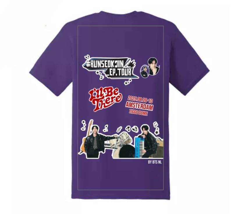 BTSNL_Official's tweet photo. Leuke souvenir nodig voor bij Jins concert?
Wij helpen je!

Tote bag: €7,50
Tshirt (S t/m 2XL): €17,50

Ons logo zal ook klein op de andere kant komen te staan💜

Wie zien we daar?

#JinAmsterdam #JinTour #BTSNL #RUNSEOKJIN_epTOUR #RUNSEOKJIN_epTOUR_EUROPE https://t.co/w1jEyL9GZ9