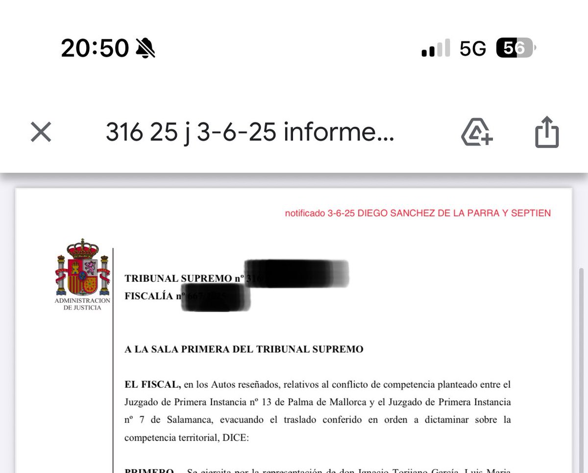 AContreAbogado's tweet photo. 🚨🚨🚨🚨

Fiscalia del TRIBUNAL SUPREMO, ha informado favorablemente a nuestros procedimientos en q la declinatoria por falta de competencia no debe prosperar,siendo el juzgado competente en el q demandamos x los motivos alegados en nuestra demanda.

Esto es simplemente BRUTAL. https://t.co/MCEF4EA53S