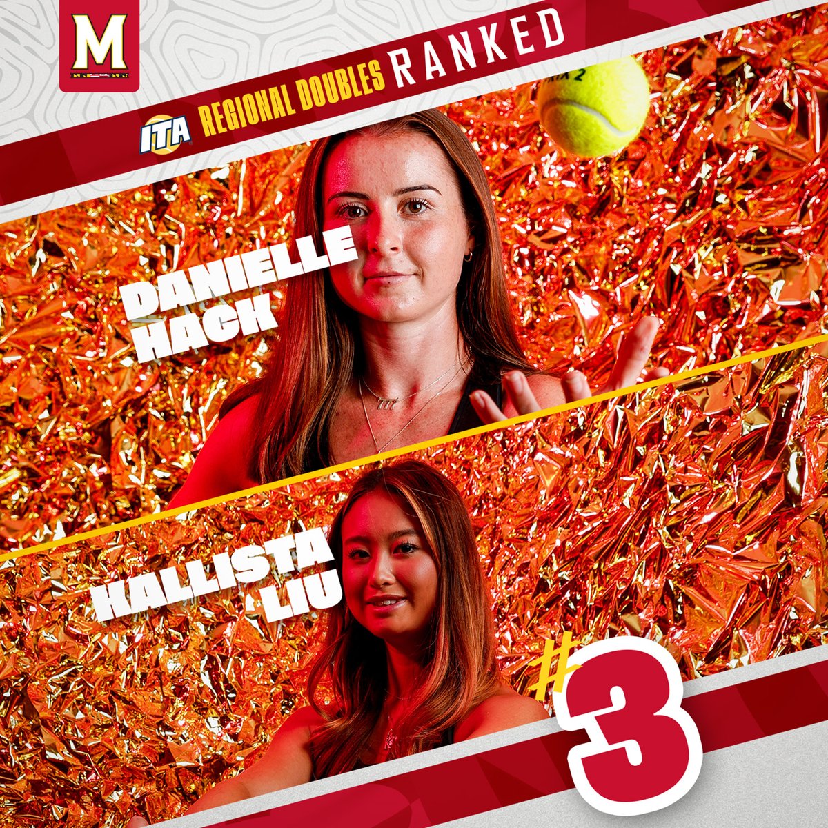 The <a href="/ITA_Tennis/">ITA</a> Atlantic Regional Rankings are here!!!

No. 3 in team rankings and No. 3 in doubles for Danielle Hack and Kallista Liu 🔥🔥🔥

#TerpTennis