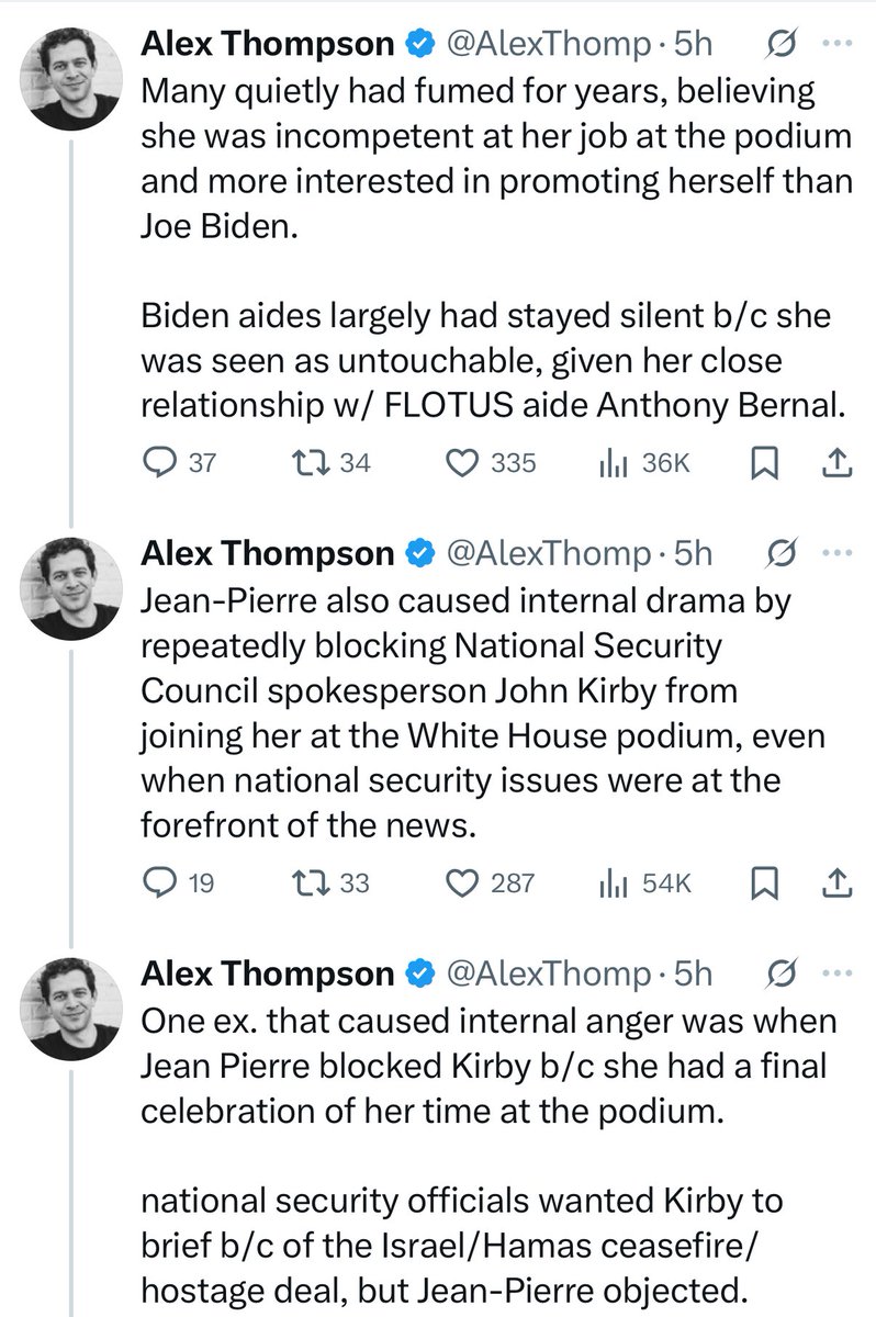 I was reliably informed by Democrats and the media that criticizing KJP and calling her a DEI hire was racist and homophobic…

Now former WH staffers are saying she was unprepared, dumb, and incompetent.

We were right.

She was a DEI hire and completely unqualified.

But