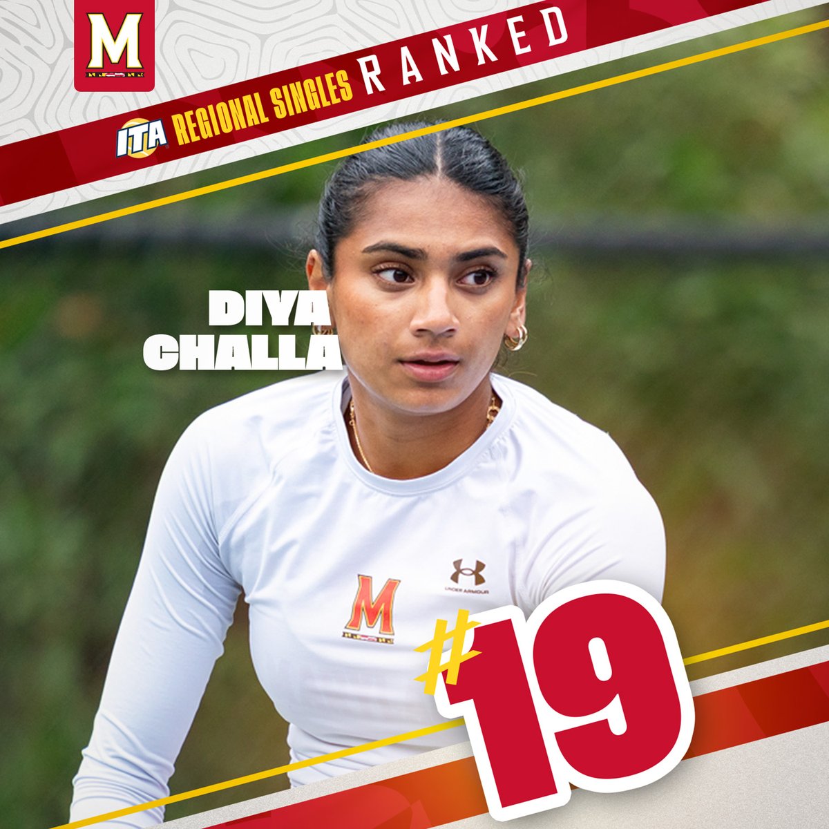 The <a href="/ITA_Tennis/">ITA</a> Atlantic Regional Rankings are here!!!

𝙁𝙊𝙐𝙍 Terps are ranked in the top 20 for singles 🐢🚀

#TerpTennis