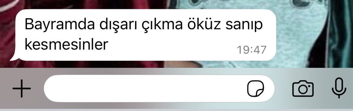 exten bir yeni mesaj