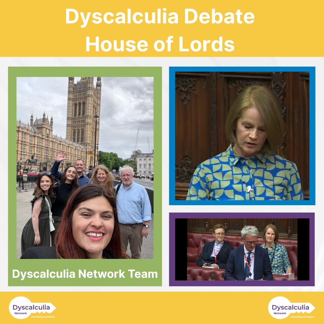 DyscalculiaNet1's tweet image. Yesterday, the Dyscalculia Network team were invited to the House of Lords to attend the Dyscalculia Debate led by Baroness Bull.
You can watch the debate in full here -
bit.ly/4dZ5Hcg
Or read in Hansard here -
bit.ly/4kRWJj8
#Dyscalculia #dyscalculiaawareness