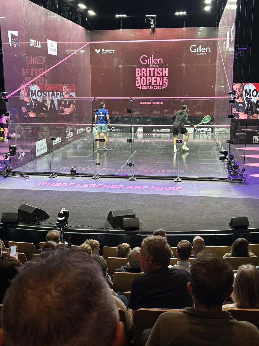 The <a href="/BirminghamRep/">The Rep</a> is a superb home for the <a href="/BritOpenSquash/">British Open</a>. Lucky to have bagged myself three days off work to be here for the start of the latter stages of this historic <a href="/PSASquashTour/">PSA Squash Tour</a> competition!