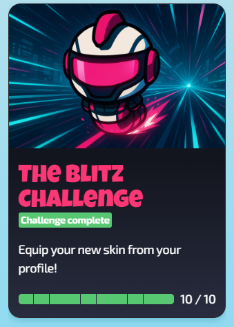 SusanJot's tweet photo. 10 Blitz runs: complete ✅
Turbo racer werm: unlocked 🏎 

Love the new Blitz update on @werm_fun! https://t.co/42FDgwmrgx