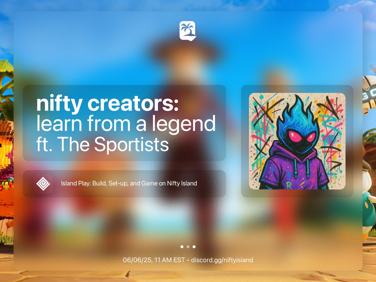 6IXGOD (@6ixgodnft) on Twitter photo Build smarter, play faster, keep it fun! ๐๏ธ
Join us tomorrow at 11 AM EST as <a href="/Gvido15/">TheSportists</a> walks through game settings, modes, and how to craft fast-paced fun.
Weโre raffling off a Legendary Pistol and a stack of Blooms for attendees! Build smarter, play faster, keep it fun! ๐๏ธ
Join us tomorrow at 11 AM EST as <a href="/Gvido15/">TheSportists</a> walks through game settings, modes, and how to craft fast-paced fun.
Weโre raffling off a Legendary Pistol and a stack of Blooms for attendees!
