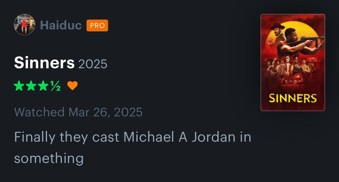 Hang this review of Sinners in the Louvre

#SinnersMovie