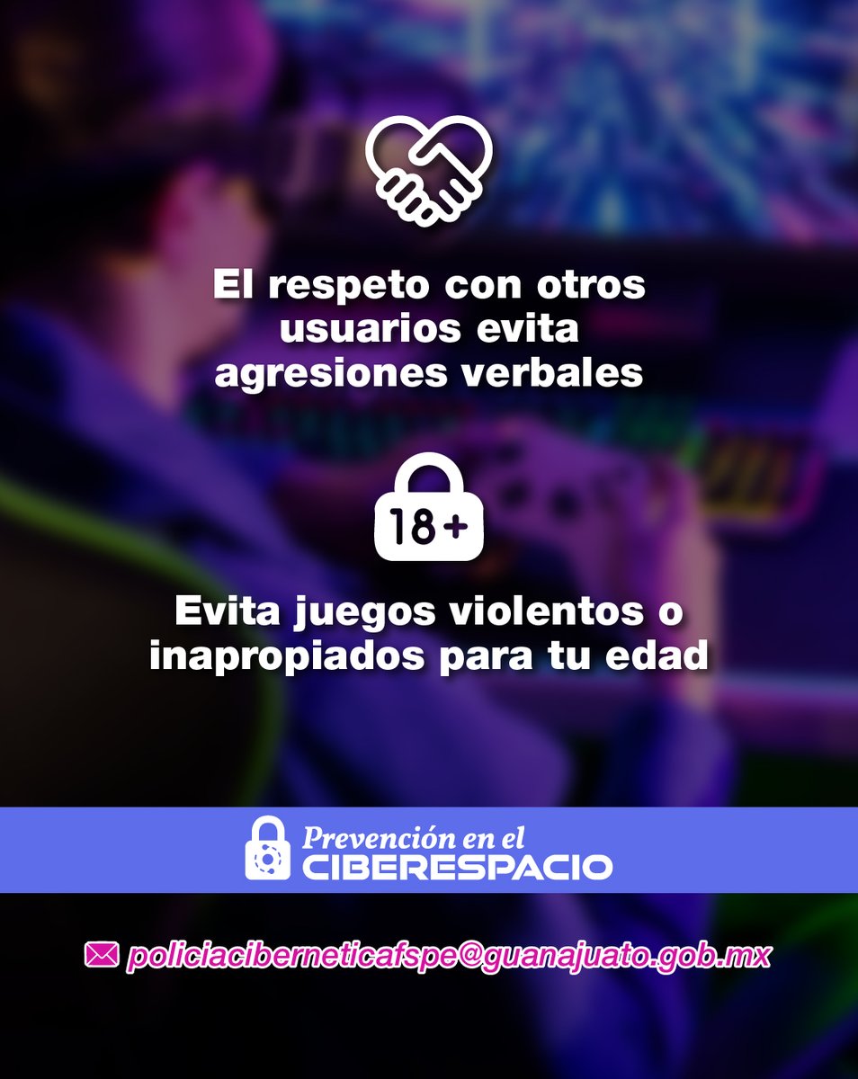 🎮👾 No todo es juego en línea: protegerse también es parte de la diversión.
📞 Denuncia 089 | Emergencias 9-1-1.
#CONFIA #GuanajuatoEnPaz
