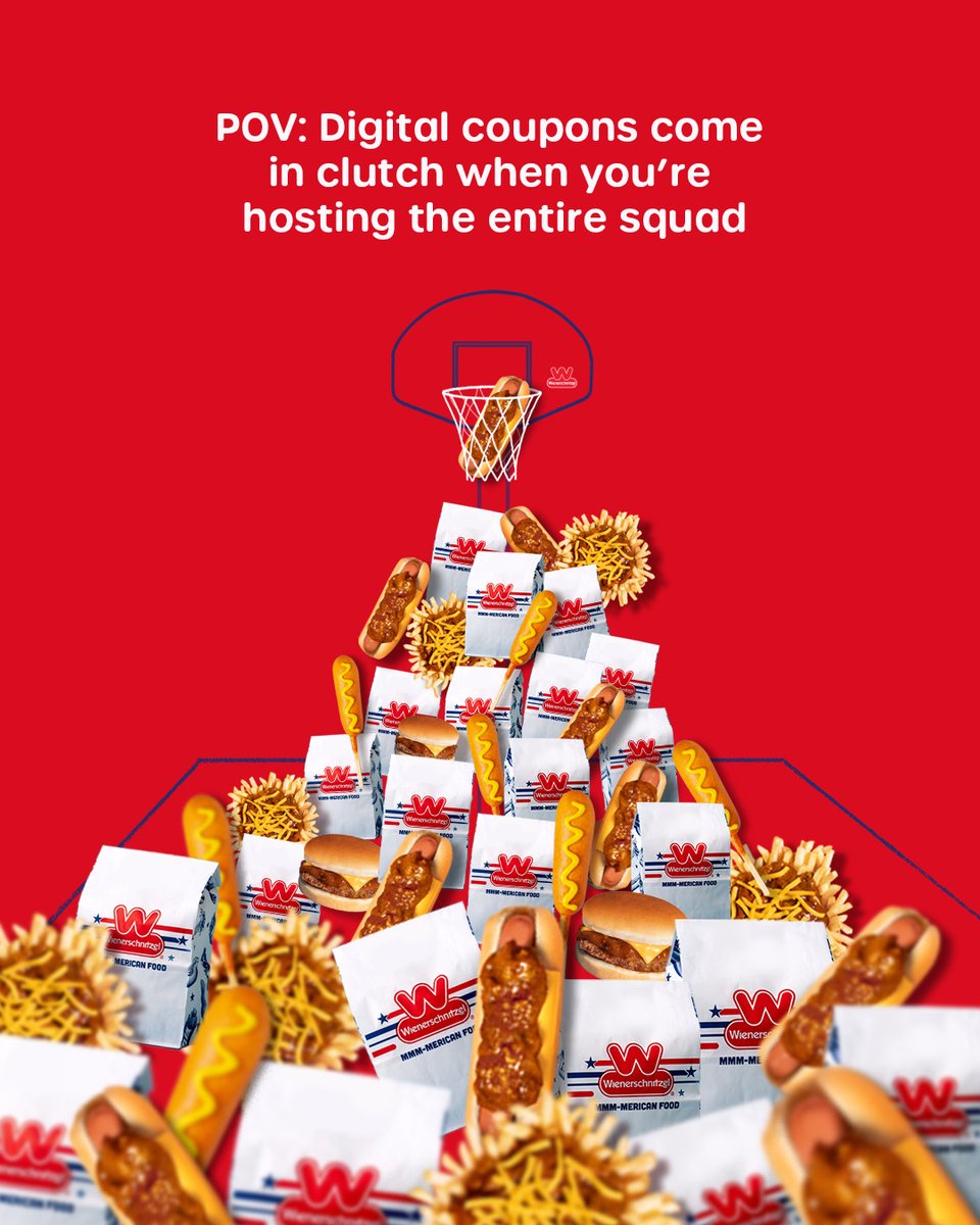 Check out some slam dunk deals at Wienerschnitzel.com to enjoy while you watch the game. 🏀🌭