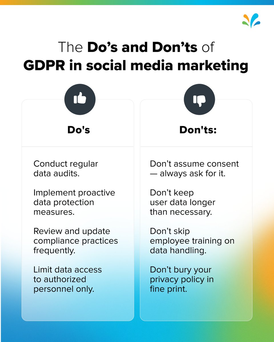 Social media moves fast — but compliance can’t fall behind ⚖️ 

Whether you're building campaigns or tracking engagement, it pays to know where privacy fits in. 

Here's your go-to guide to ensuring GDPR compliance in social media marketing 🔗 ms.spr.ly/6018Smmn8