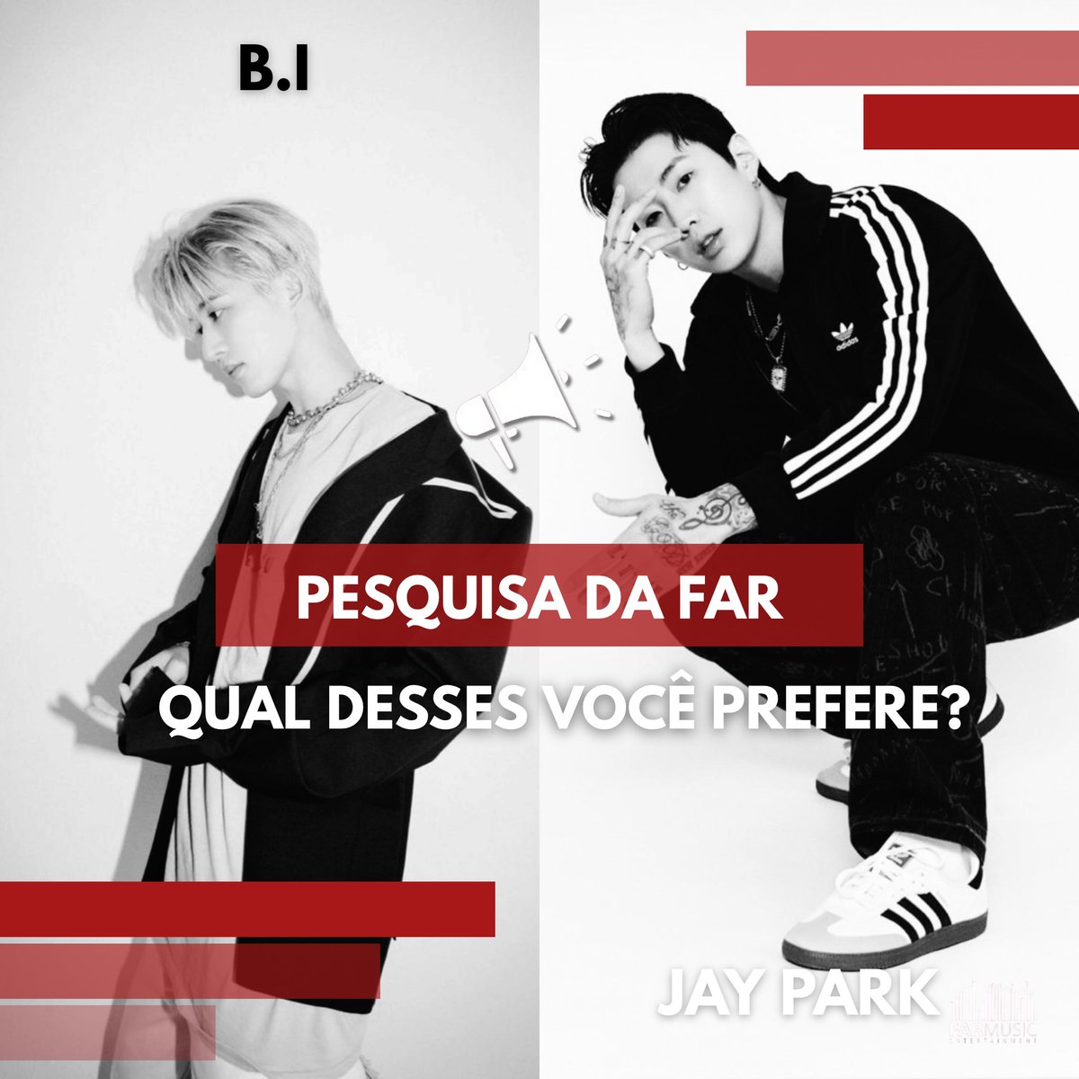 🚨ALÔ KHH STANS!!!🚨

👇🏼VOTEM👇🏼

B.I - Compartilha
Jay Park - Curte