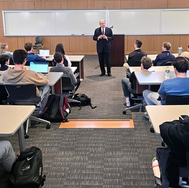 Gene L. Dodaro, the eighth U.S. Comptroller General and head of the U.S. Government Accountability Office, visited @PCBizschool in the spring highlighting ethics in public service and the importance of government accountability. Read more: buff.ly/tt2fk6D