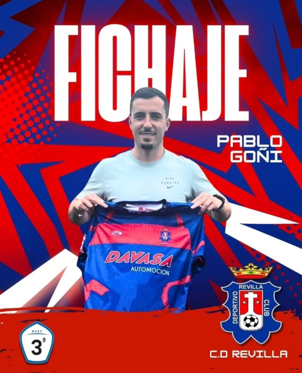 Pablo Goñi, ex-jugador entre otros del CD Cayón, CF Torre Levante, Barakaldo CF, Real Racing Club de Santander y UM Escobedo, nuevo jugador del CD Revilla de la Tercera Federación (Grupo III) de Cantabria🇵🇱