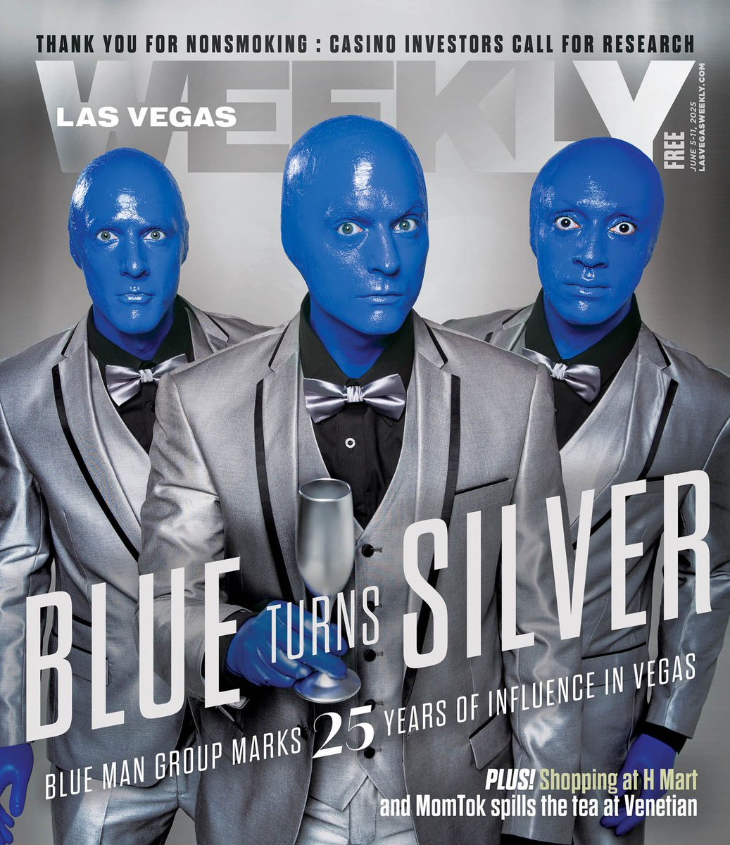 On this week's cover: Blue Man Group celebrates 25 weird, wild and influential years in Las Vegas bit.ly/45a2RyL