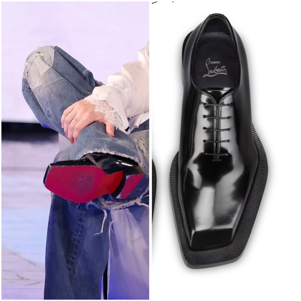 Per l’ospitata a Che tempo che fa dell’11 Maggio Marco indossa:
-Solan Comfort Stand Collar Shirt di ANN DEMEULEMEESTER
-Olan 5 Pocket High-Comfort Jeans di ANN DEMEULEMEESTER
-Scarpe stringate oxford modello Caraca di Christian Loubotin