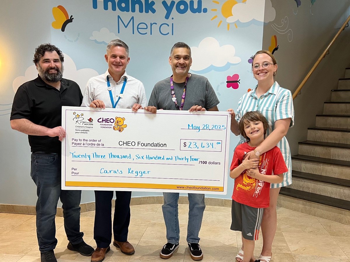 A very special thank you to the Kelly family for their annual Cara's Kegger event in support of RNCH, in Cara's memory! 

On July 19, they are bringing the community together for the 2025 Cara's Kegger, with activities for the entire family. Learn more: caraskegger.ca