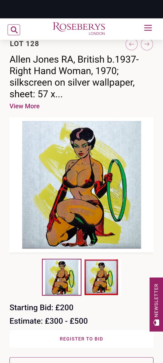 Calypsoscaptive's tweet photo. Some seductive sleaze coming up at Roseberys auction house  https://t.co/CTaf20cYx8 https://t.co/BExjcigZVd