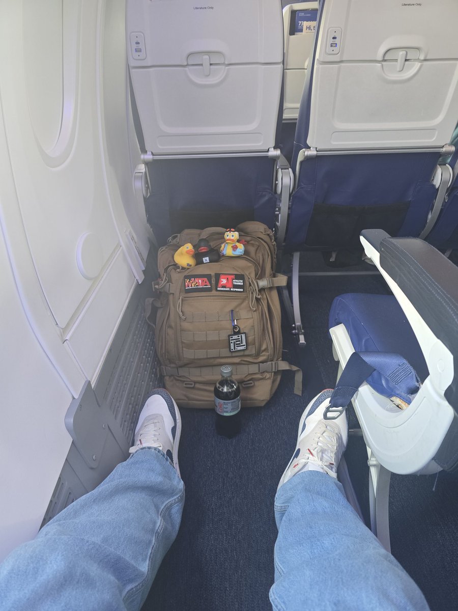 Ed Strapp (@strappatc) on Twitter photo No moss grows under a moving stone! <a href="/EmergencySports/">Sports Medicine Emergency Management</a> ducks are on the go again! <a href="/SouthwestAir/">Southwest Airlines</a> LUV and the #strappatcmagicseat for the win!
I absolutely love what we get to do training others!
Thanks <a href="/DietCoke/">Diet Coke</a> for the flight energy!
<a href="/dcatc1/">DARRYL CONWAY</a> <a href="/caseypaulkATC/">Casey Paulk</a> No moss grows under a moving stone! <a href="/EmergencySports/">Sports Medicine Emergency Management</a> ducks are on the go again! <a href="/SouthwestAir/">Southwest Airlines</a> LUV and the #strappatcmagicseat for the win!
I absolutely love what we get to do training others!
Thanks <a href="/DietCoke/">Diet Coke</a> for the flight energy!
<a href="/dcatc1/">DARRYL CONWAY</a> <a href="/caseypaulkATC/">Casey Paulk</a>