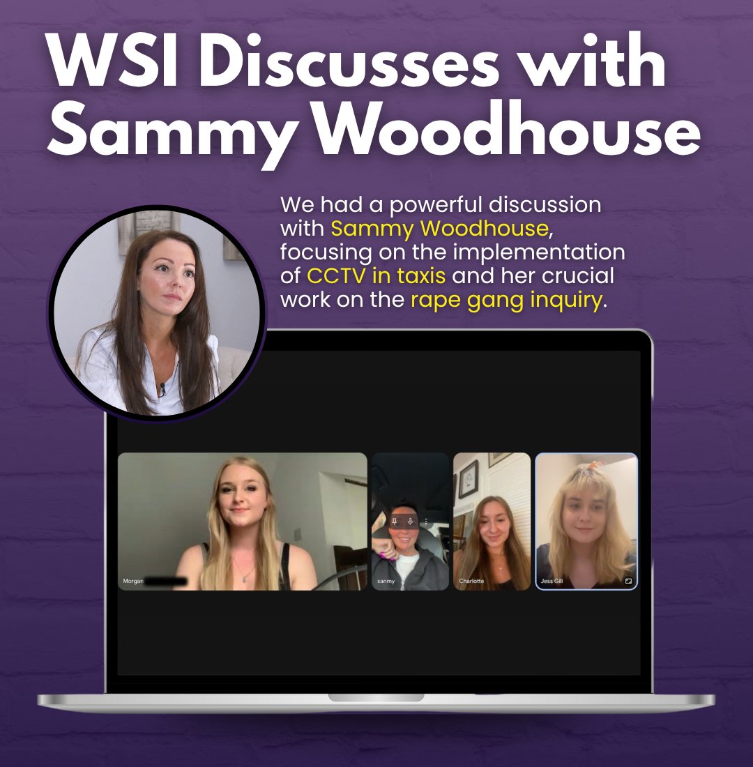 Women’s Safety Initiative (@womensafety_uk) on Twitter photo We had an incredible conversation with activist and journalist <a href="/officialsammyuk/">Sammy Woodhouse</a> about how we can effectively advocate for CCTV in taxis and PHV and how the Women's Safety Initiative can support her with the Rape Gang Inquiry. We had an incredible conversation with activist and journalist <a href="/officialsammyuk/">Sammy Woodhouse</a> about how we can effectively advocate for CCTV in taxis and PHV and how the Women's Safety Initiative can support her with the Rape Gang Inquiry.