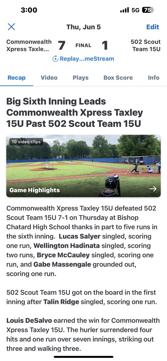 Good start to the season!