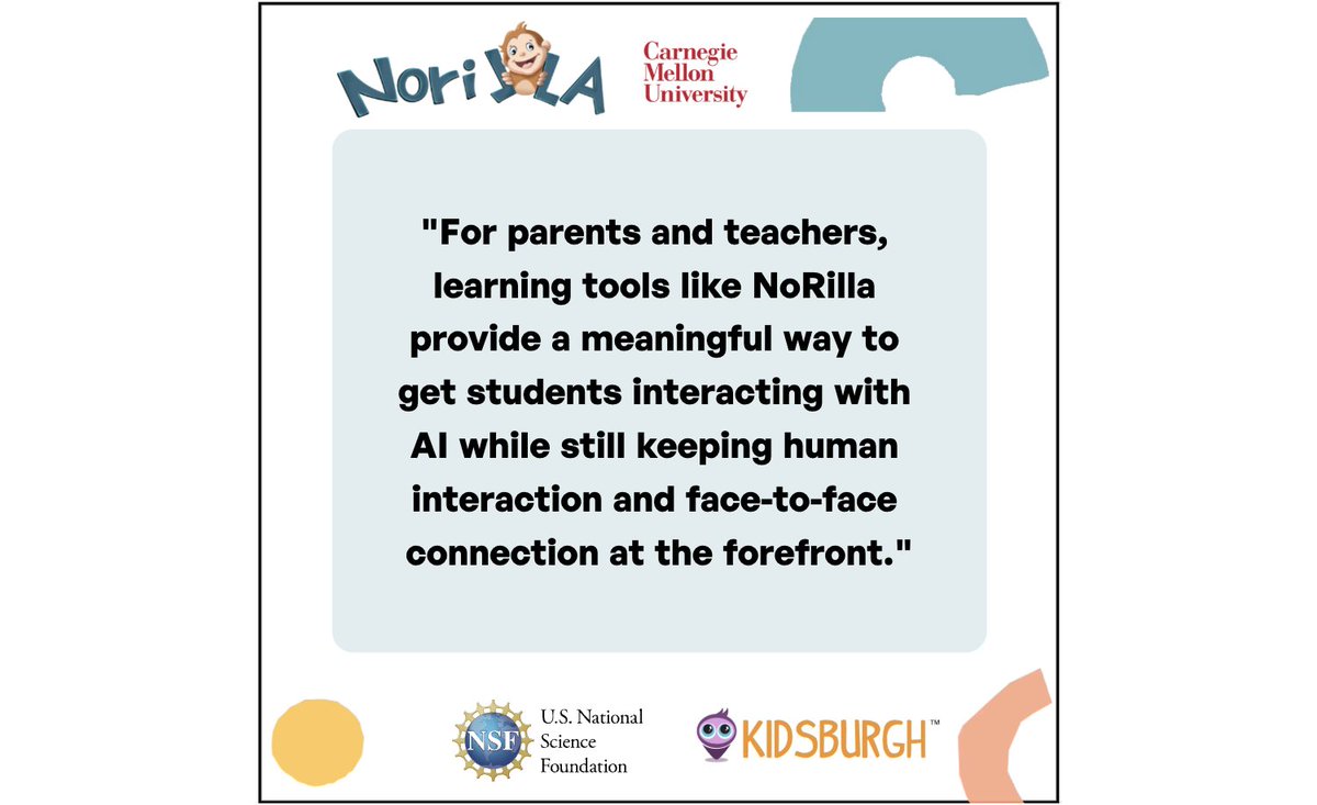 NorillaLearning's tweet image. Thanks for the feature @KidsburghPgh! 

kidsburgh.org/ai-infused-tea…