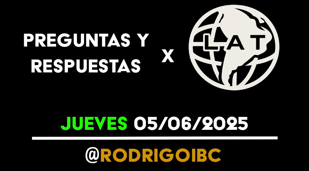 Empezamos el Preguntas y Respuestas con <a href="/rodrigoibcc/">Rodrigoibc │🌊</a>